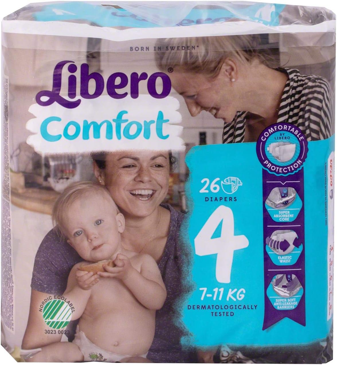 Comfort 4 Baby Nappies - 7-11kg (1 Pack of 26)