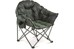 Guide Gear Oversized Club Camping Chair: 500 lb. Capacity, Portable with Padded Seats