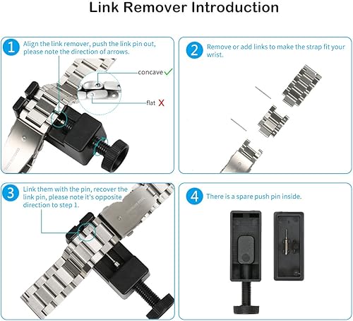 Miniatura 8 de Compatible con correas Gear S3, Galaxy Watch 3 de 1.772 pulgadas, correa de repuesto de metal de acero inoxidable de 0.866 pulgadas (dorado)
