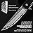 AUBEY Damascus Pocket Knife with Clip, Tanto Blade Damascus Steel Folding Knives for Men Tactical, Aluminum Handle with Glass Breaker for EDC Camping