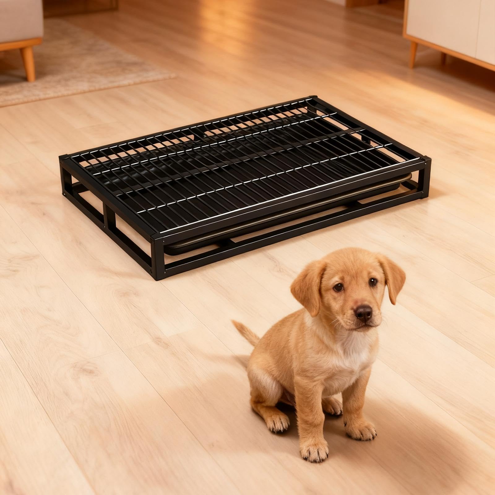 para Perros Bandeja Higiénica Bandeja de Entrenamiento para Cachorros Bandeja para Arena con Estructura Reforzada Adecuada para Perros Y Gatos