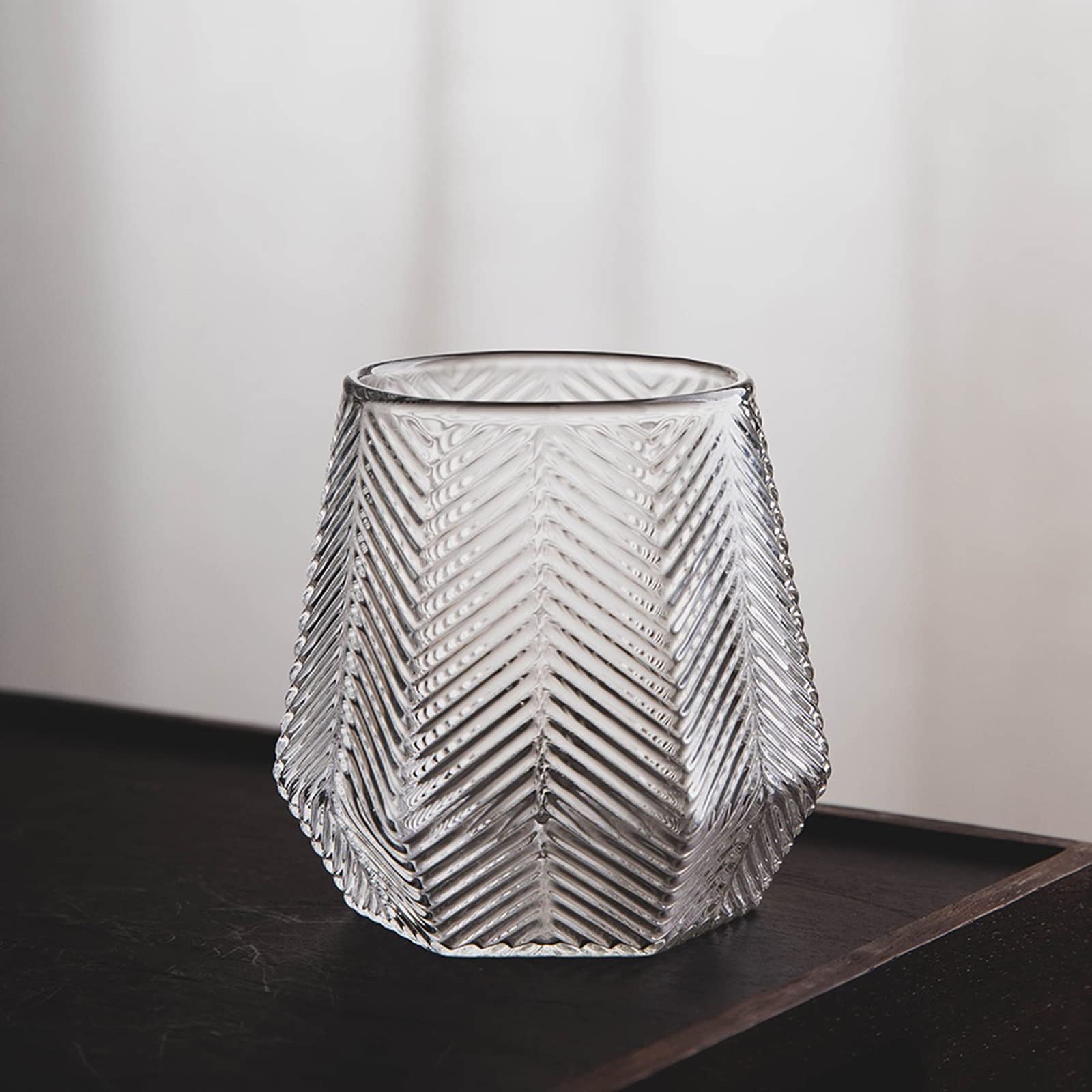 Vasos/Vasos de Agua Patrón de Diamante Embalos de Bebida Vidrio Transparente Café de café Taza de Zumo de Alta Temperatura Taza de Agua Resistente al Calor Taza Copas de Agua (Color : 2 pcs)