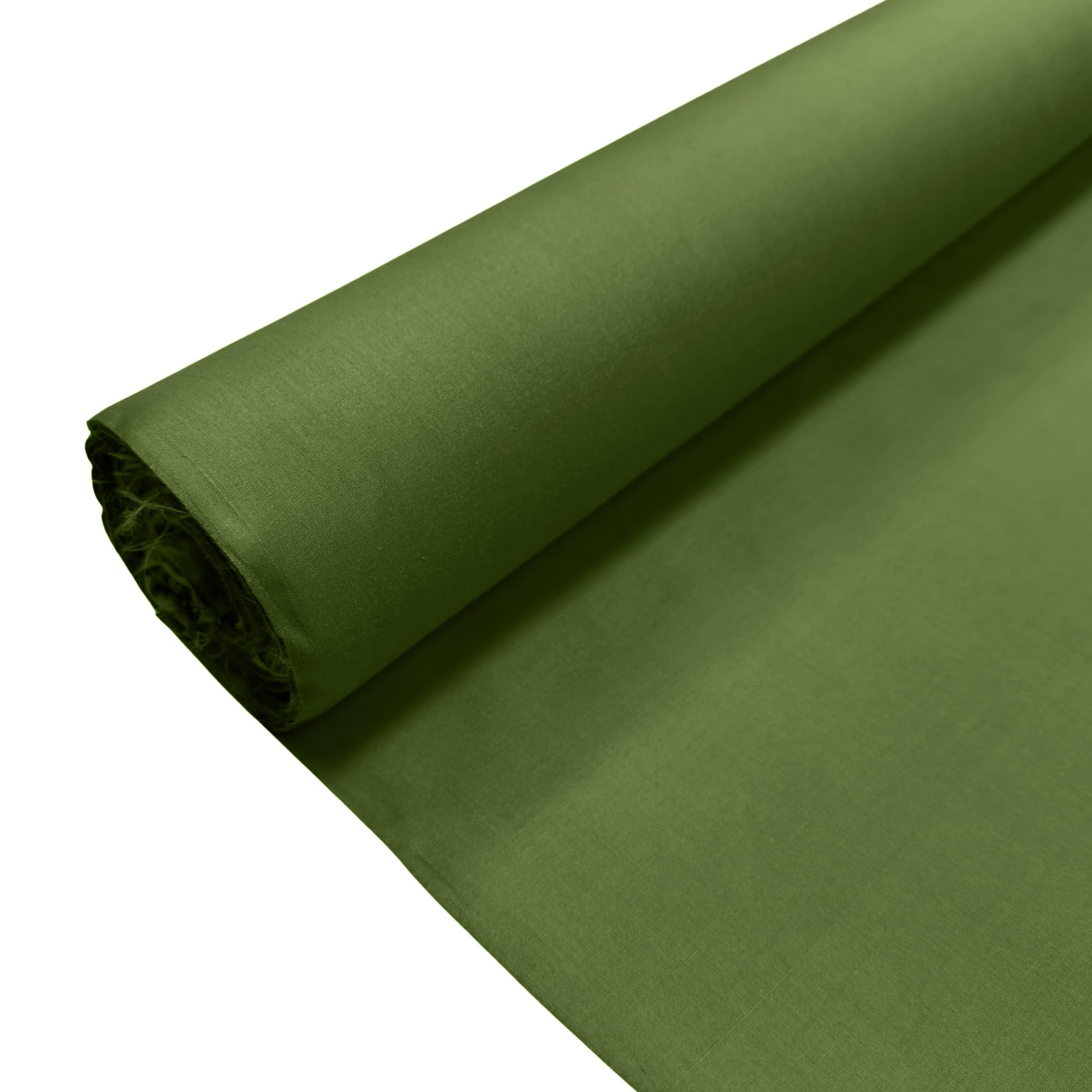Thefabrictrade Olive Plain Polycotton Fabric Dress Craft Poly Cotton Material | 1 Metre (100Cm X 112Cm) | Soft Poly Cotton For Sewing, Dressmaking, Crafts, Bunting & Lining