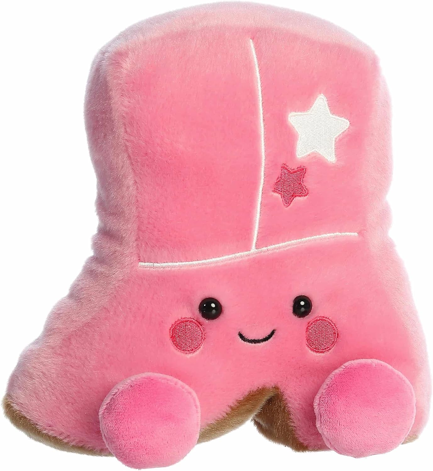 Aurora® Adorable Palm Pals™ Party Sized Kate Cowgirl Boot™ Stuffed Animal - Fun Collectible Plush for Kids and Adult Collectors - Perfect for Decorating Rooms and Birthday Gifts - Pink 8 Inches