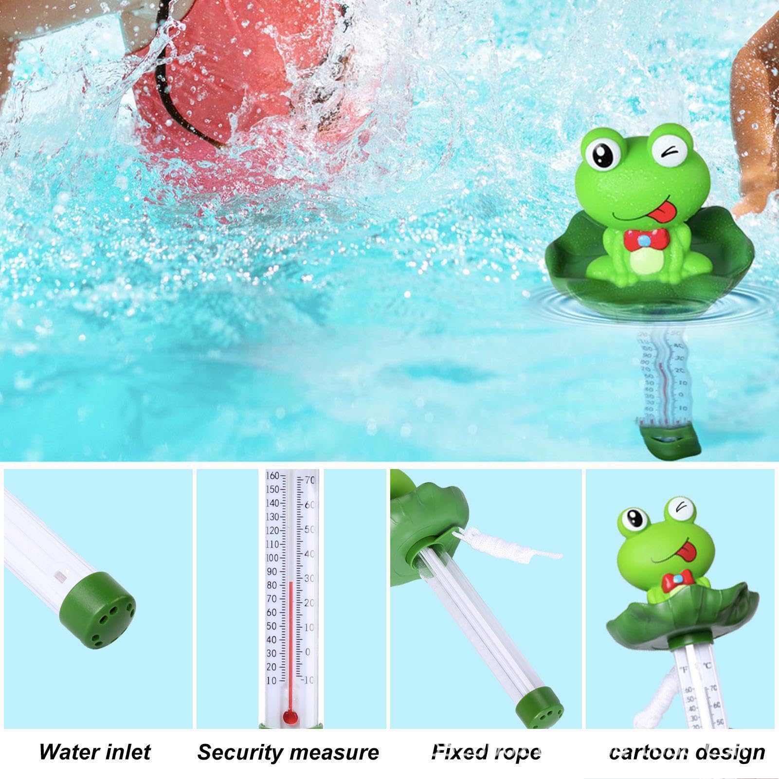 Termometro galleggiante per piscina con design infrangibile e