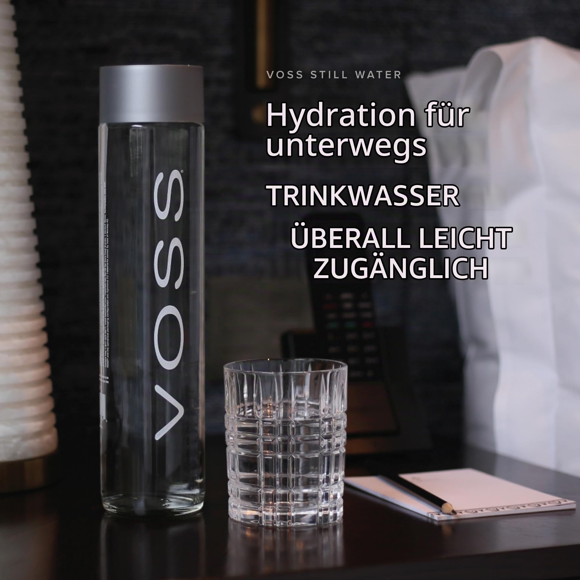 VOSS Still Water Glasflasche, 16,55 kg