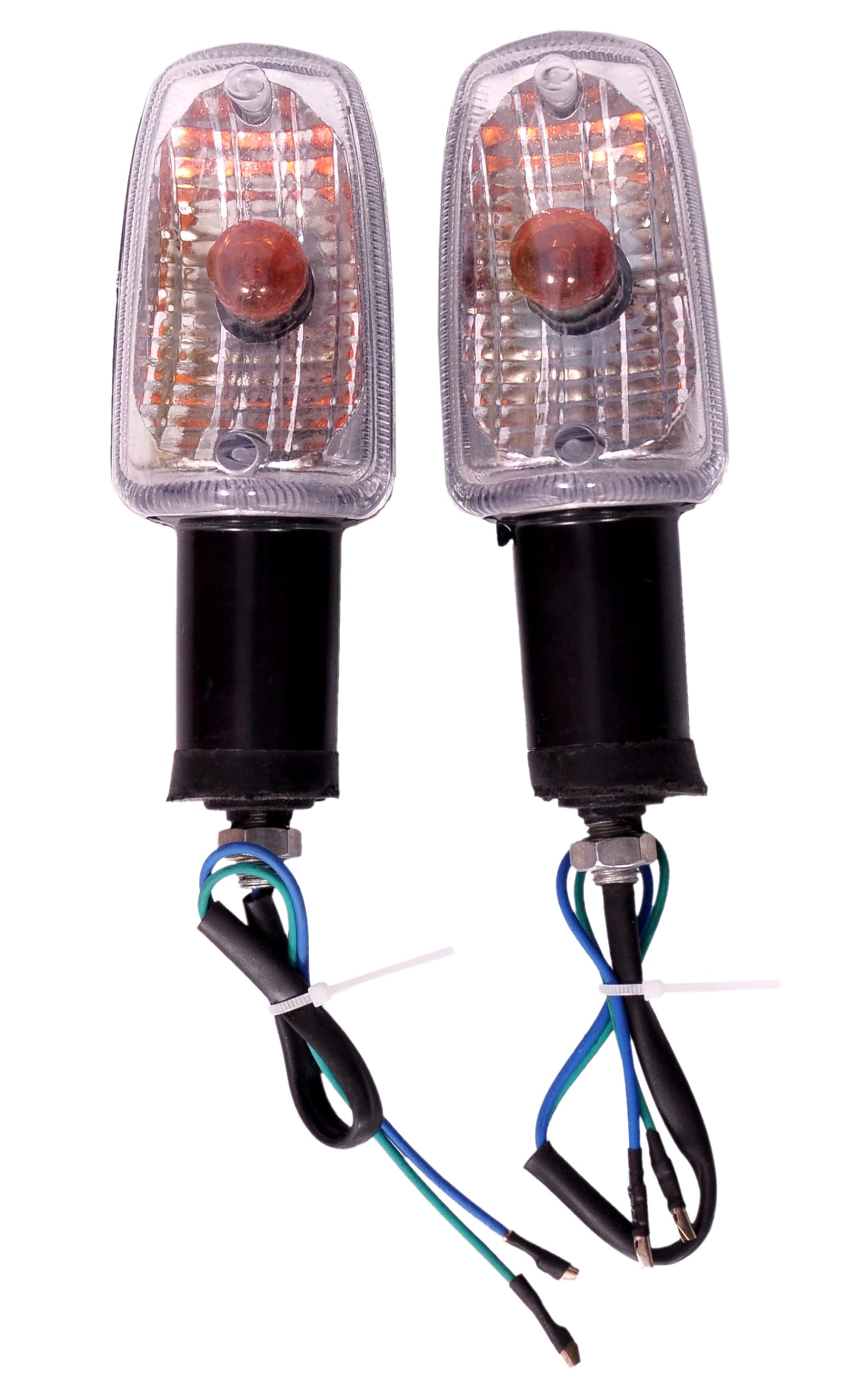 Nisha Enterprises Front, Rear Fluorescent Indicator Light for Hero,Honda Passion, Passion Plus (Pack of 2) (Passion White)