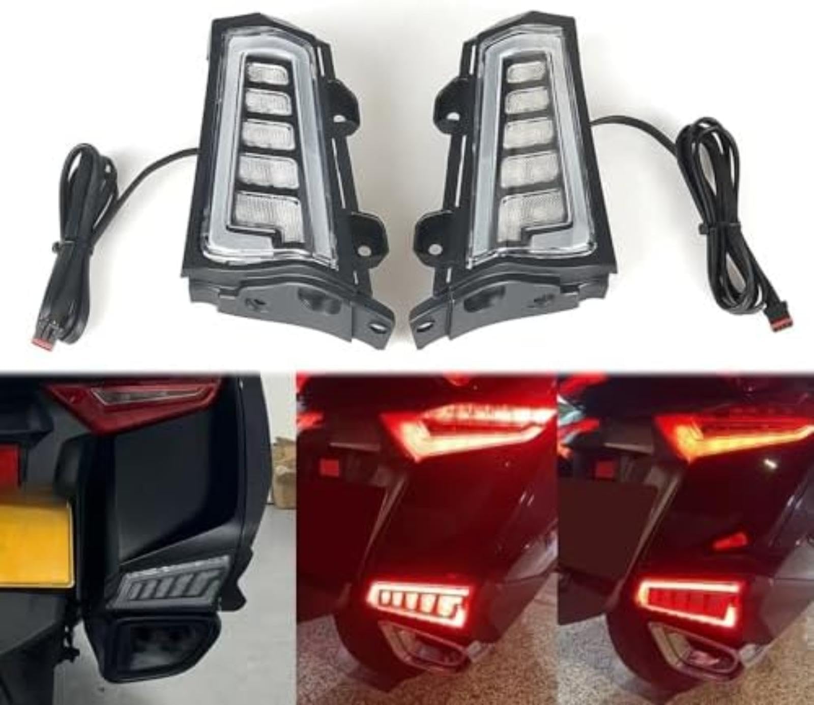 Tylne światło do motocykla Goldwing GL1800 Tour (roczniki 2018–2021–2023) – lampka kierunkowskazowa do tylnej sakwy Kierunkowskaz do roweru (COLOR 1) Kierunkowskaz do roweru (COLOR 1)