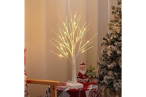 24 LED Easter Light Up Birch Tree for Home Decor