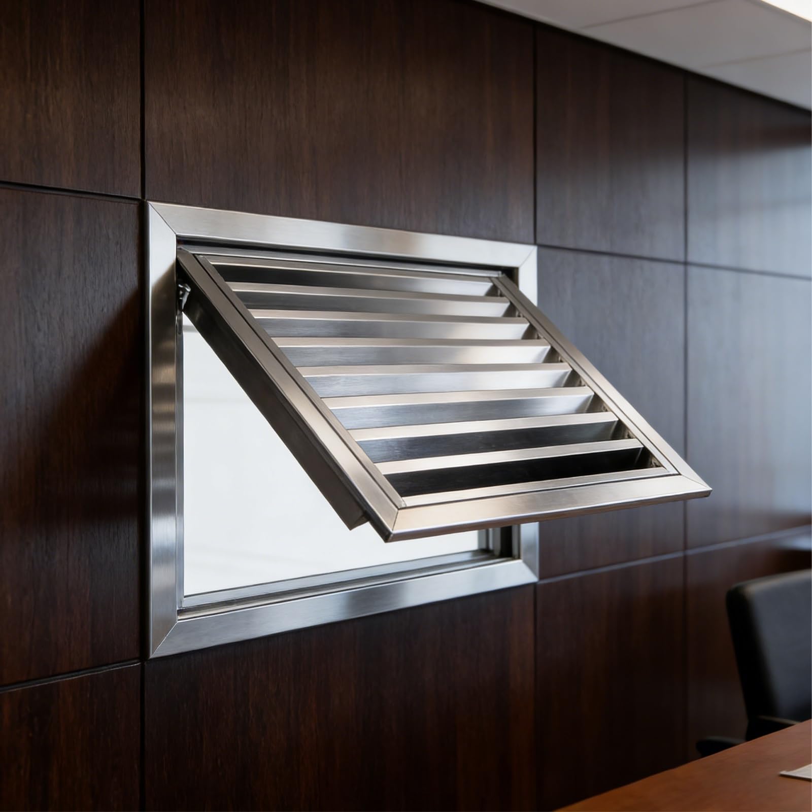 lüftungsgitter Regenfeste Lamellen, Abdeckung Der Rückluftöffnung, Abluftdeckel, Lüftungsgitter Für Die Außenlüftung, HVAC-Gitter – Für Die Wand Registrieren(50x95cm (20"x37"))