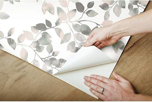 Miniatura 5 de RoomMates RMK11949WP Latvus - Papel tapiz autoadhesivo rosa y verde