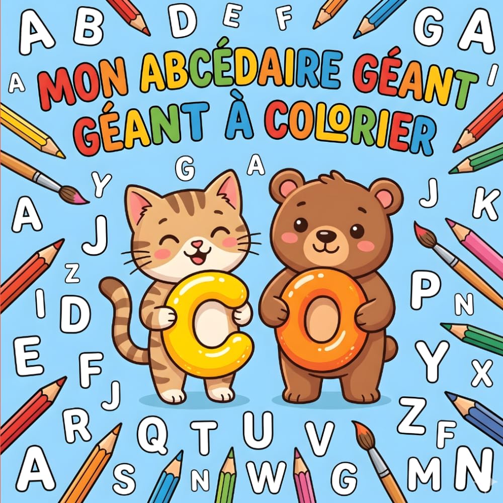 Mon Abécédaire Géant à Colorier