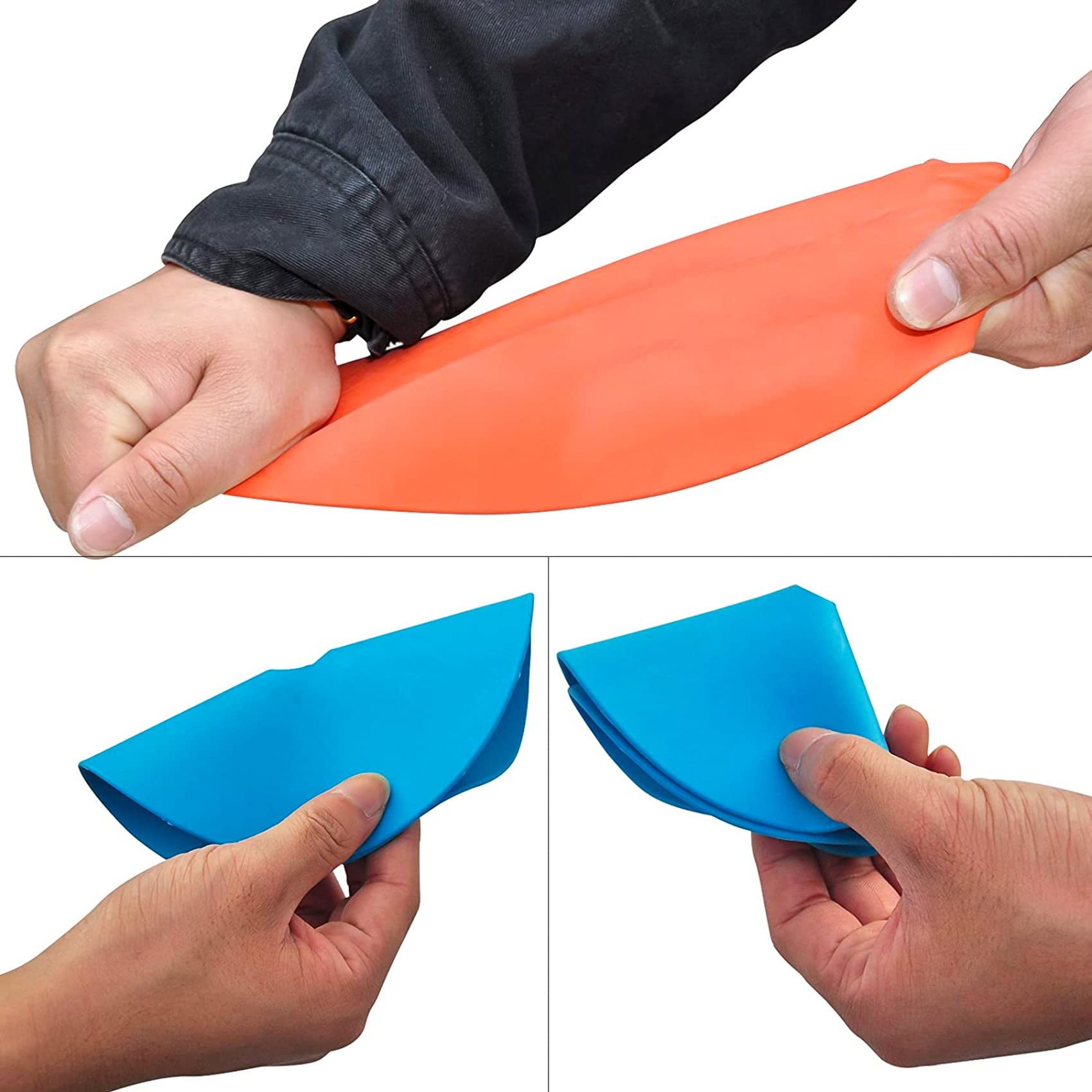 Lot de 10 marqueurs plats antidérapants pour football, basket-ball, sport, vitesse, mobilité, entraînement