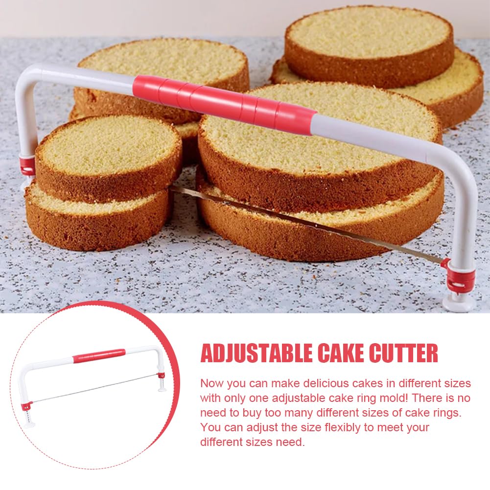 6-16 Inch Cake Slicer XL Adjustable Cake Leveler Cutter - Stainless Steel  Layer Slicer For 6-16 Inch Cakes \u0026 Bread Adjustable Cake Cutter, image size:1001x1001