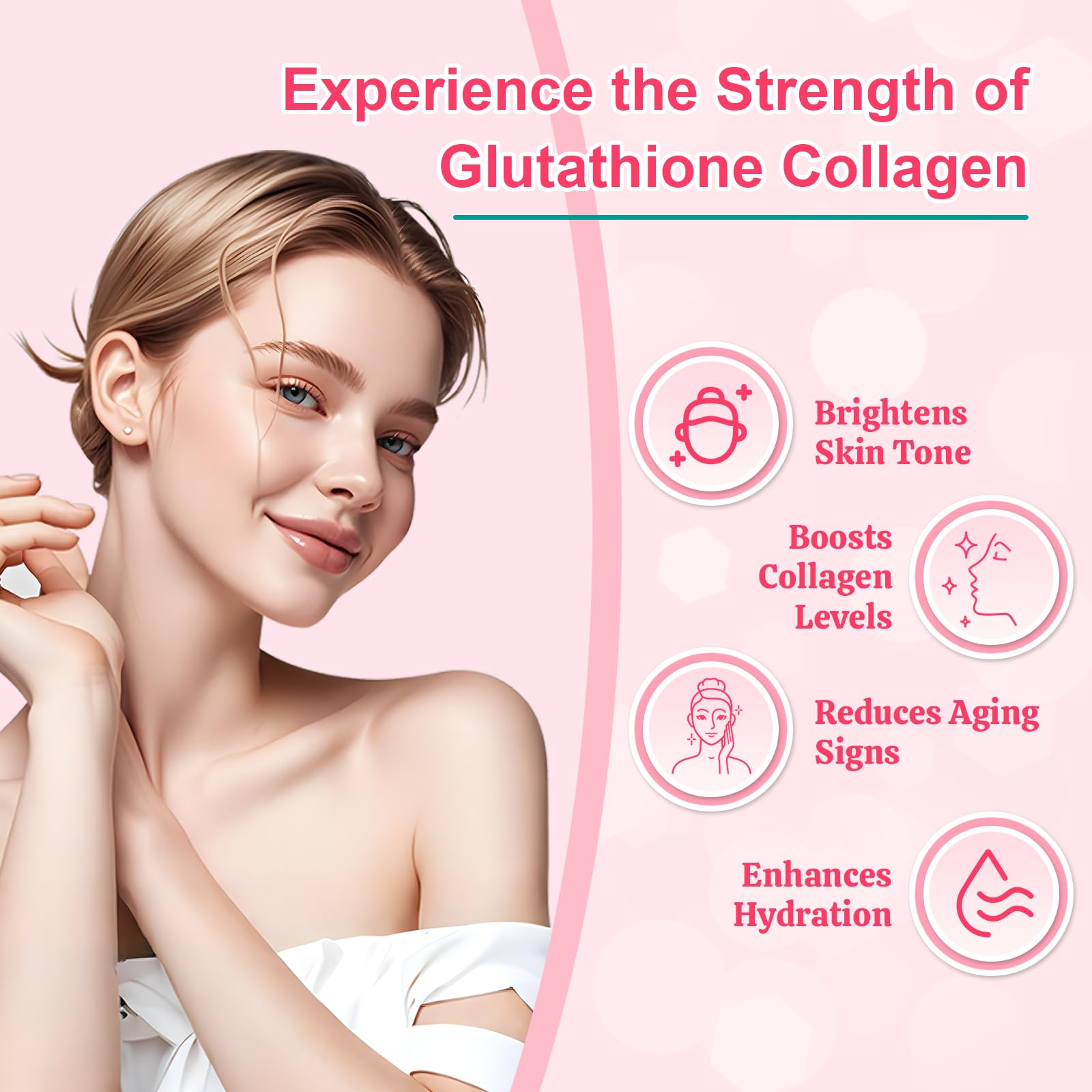 Glutathione Collagen Gummies, Glutathione Supplement for Women, Sugar Free — Amazon image 3