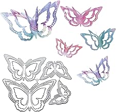 4Pcs Metal Cutting Dies 3D Butterfly Spring Flowers Stencil for DIY Decorative Embossing Scrapbooking Card Making