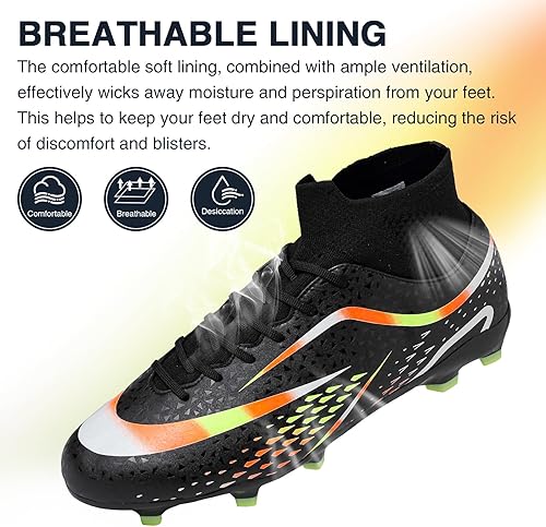 Miniatura 3 de Tacos de fútbol para hombre y mujer, tacos de fútbol para niños, AGFG