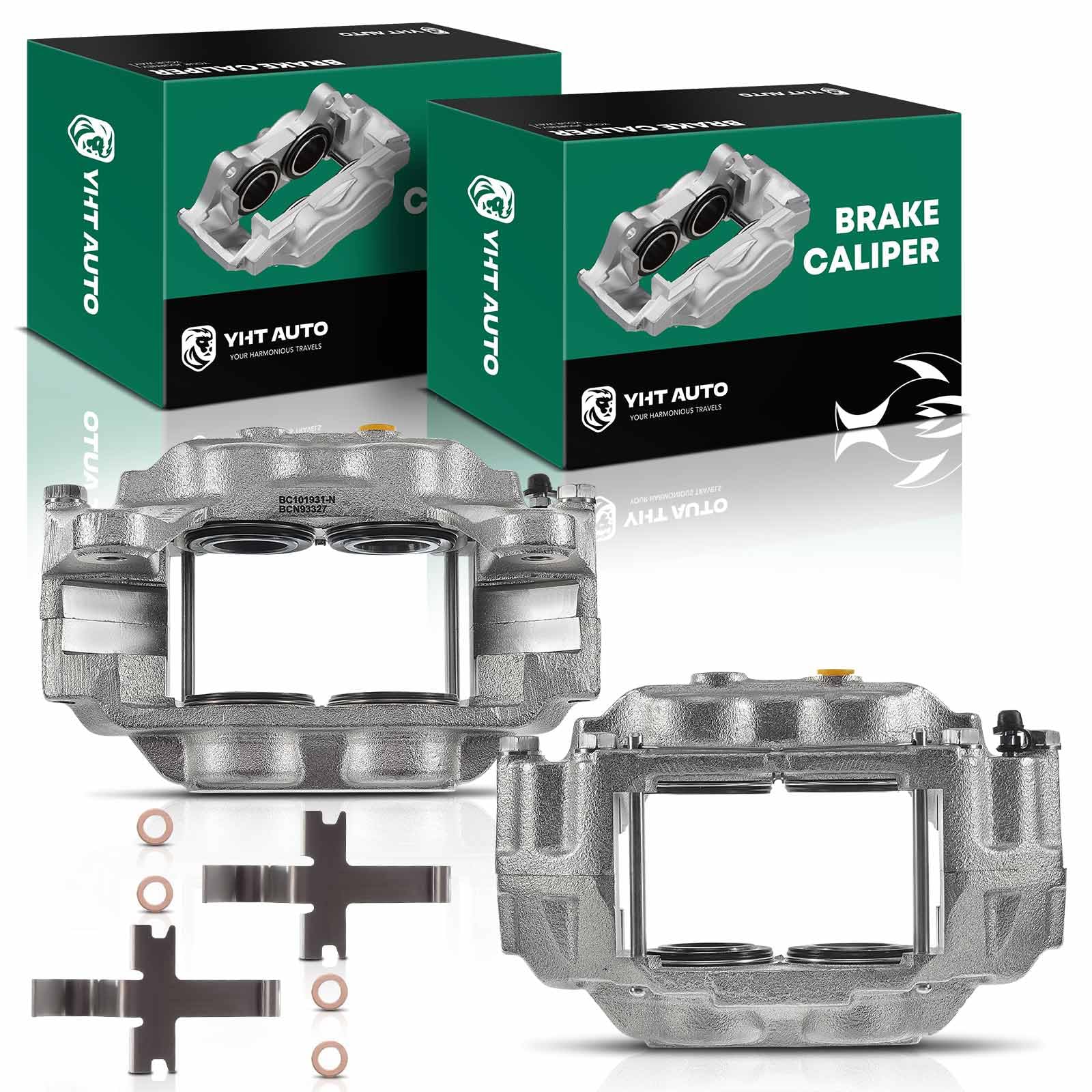 Set of 2 Front Driver and Passenger Brake Caliper Replacement for 2006 2007 Subaru Impreza 2.5L Turbocharged