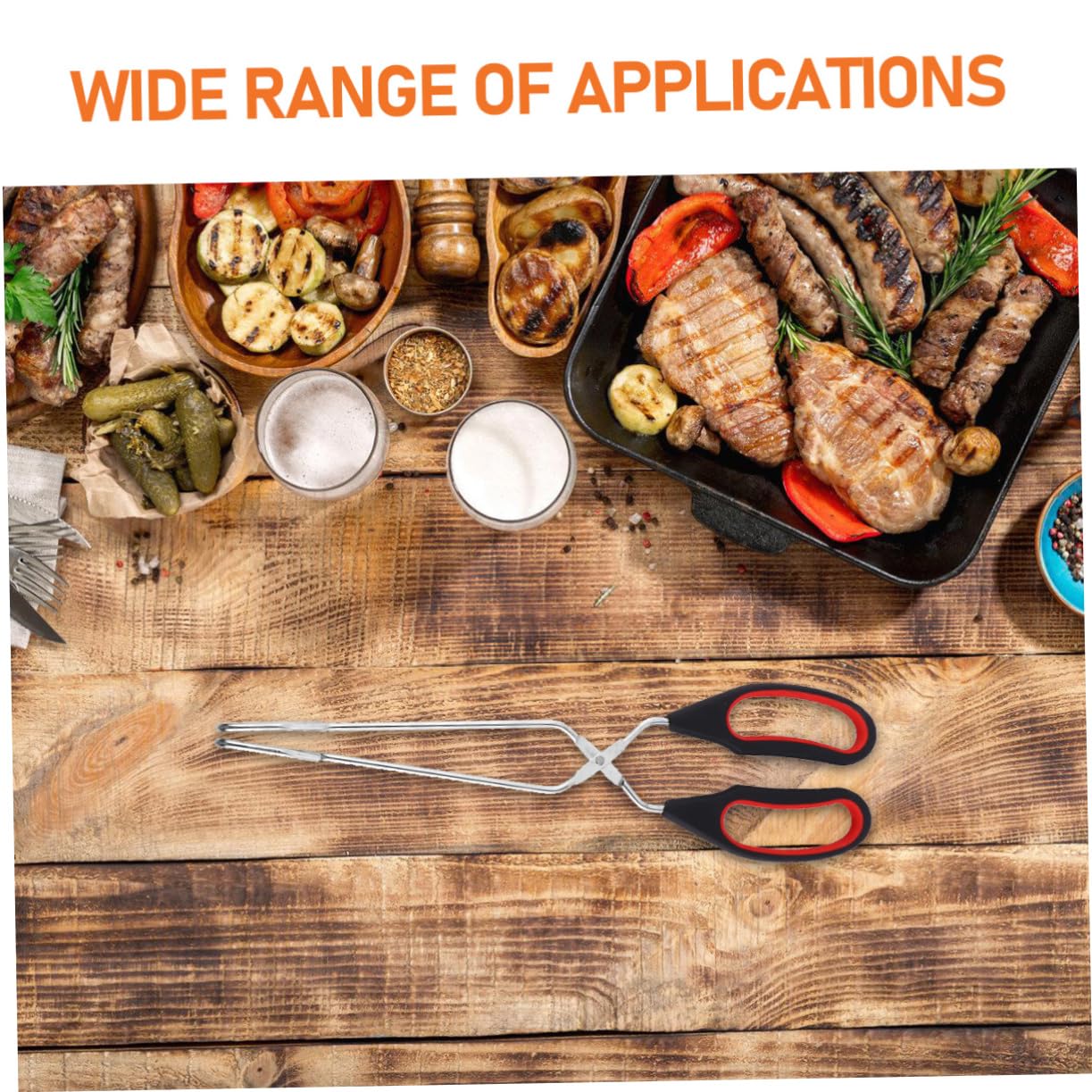TOYANDONA 3 Series Pinzas De Cocina Multifuncionales Clip Para Pan Y Barbacoa Diseño Ergonómico Y Duradero Para Fiestas Y 3 Piezas*3