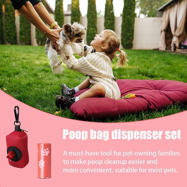 Foto 6 de 7 de Soporte para bolsas de caca con bolsas reutilizables para caca de perro