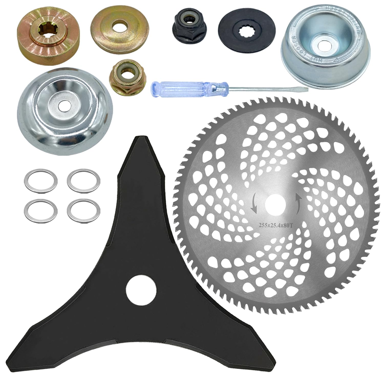 100x Red Plastic Blade Set Replacement Blade For Cordless Grass Trimmer Strimmer | UK