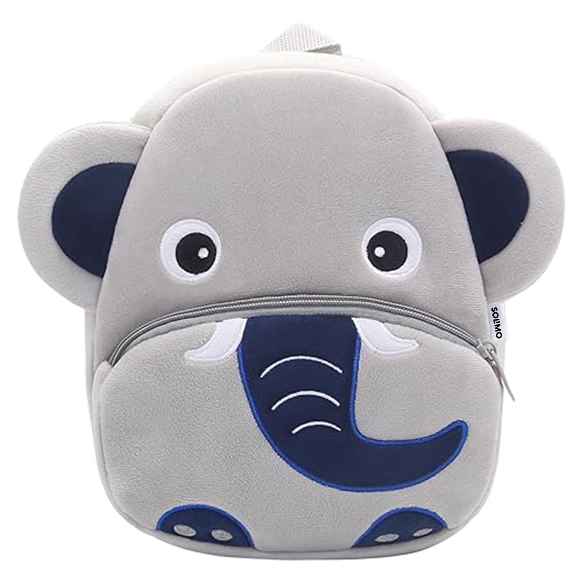 amazon brand - solimo School Bag for Kids Boys and Girls, 14 Inch Small Backpack for Kid, 2-6 Year Old, Toddler, Unisex, Picnic, Casual, Travel, Birthday,Gift For Kids (Cute Blue Grey Elephant)-picture-11