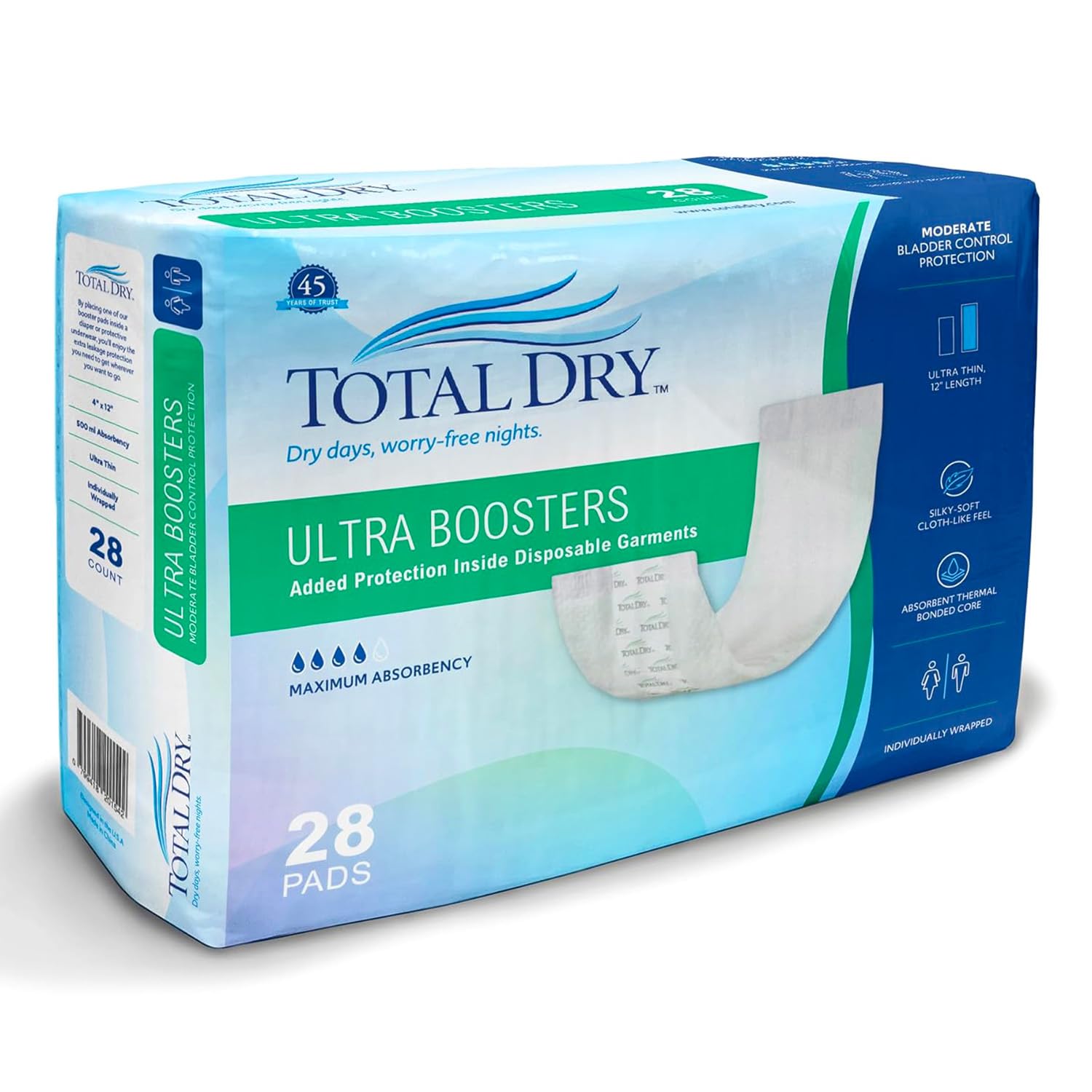 TotalDry Overnight Duo Pad
