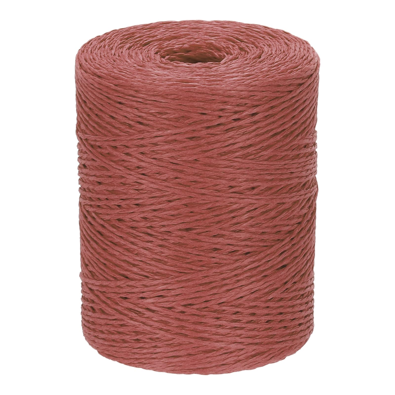 PATIKIL Natural Cotton Raffia Yarn 328 Yard Crochet Ribbon Burgundy