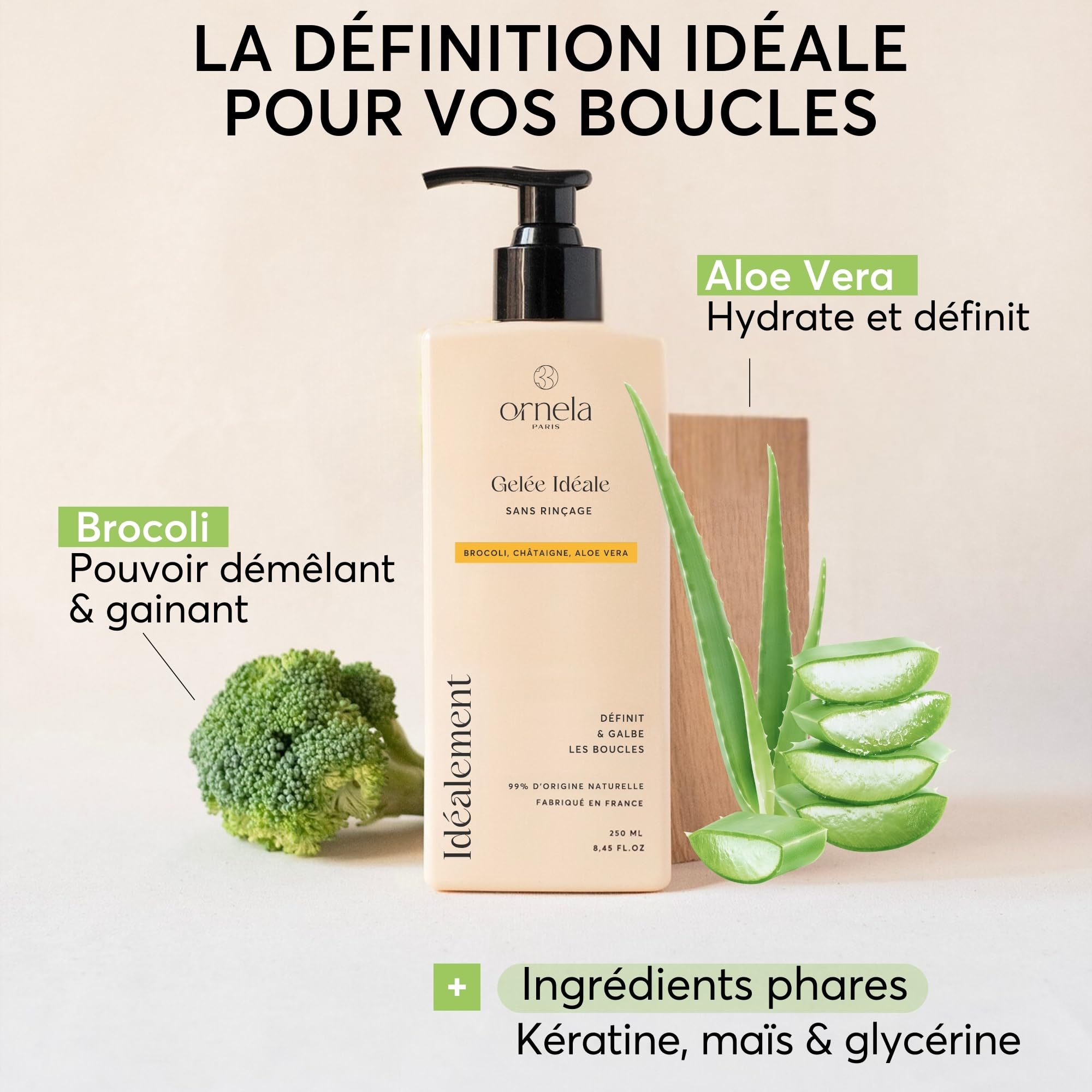 Trois For All By Ornela Paris Gelatina Capelli Ricci, Definizione dei Ricci, Finitura Fissante dei Riccioli, Gelatina Capillare Ideale Anti-Frisottis, Cura e Idratazione, Curly Hair | Boost Curl|
