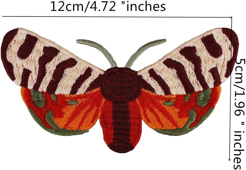 1set/6pieces Butterfly Insects Embroidery Applique Fabric Patches Badges DIY Craft for Jeans Clothes Decorated Sewing