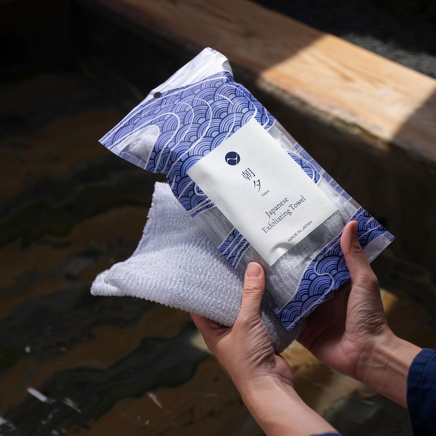 Asayu Japan Exfoliating Body Wash Towel – Made in Japan Nylon Shower Cloth with Triple-Weft Wave Weave – Quick-Dry, Hygienic, and Gentle Deep Cleansing for Smooth Skin - Image 9