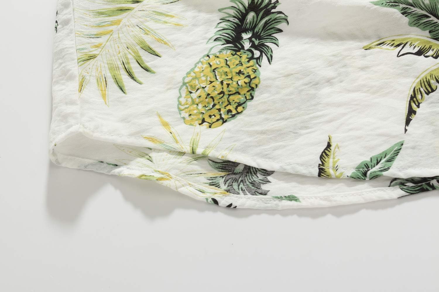 SSLR Womens Hawaiian Shirts Floral Short Sleeve Blouses Button Up Shirts for Women - Image 7