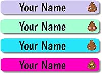 Vista 79 de Lovable Labels - 120 Etiquetas infantiles personalizadas, impermeables, aptas para lavavajillas, se pegan y despegan, son ideales