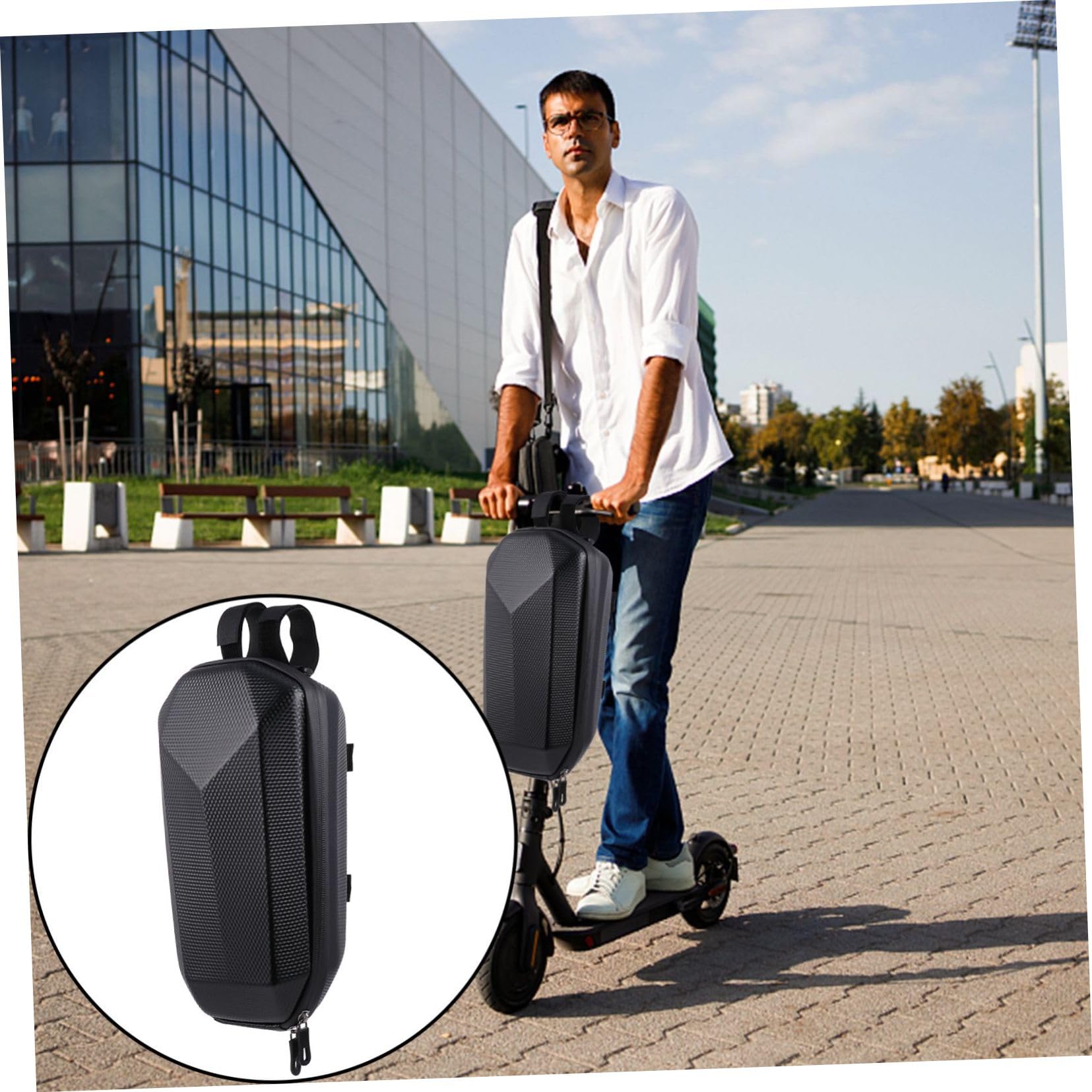 wasserdichte Lenkertasche Bike Rollergrifftasche aus Eva-Material Aufbewahrungstasche zum Einfachen Anbringen Geeignet für Mountainbikes und Citybikes zum Schutz von Werkzeug
