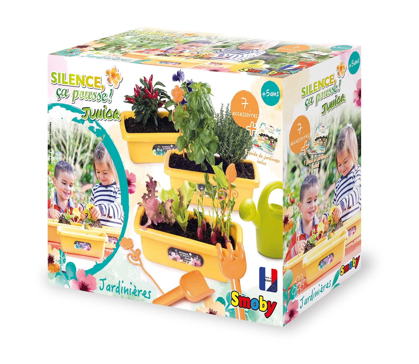 Silence ça Pousse Set de jardinieres + accessoires