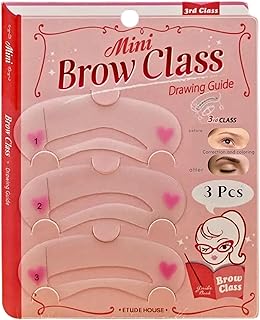 [Ear Lobe &amp; Accessories] Reusable Eyebrow Shaping/Grooming | Make Up Template | Stencil Sticker Card, 3 Pcs