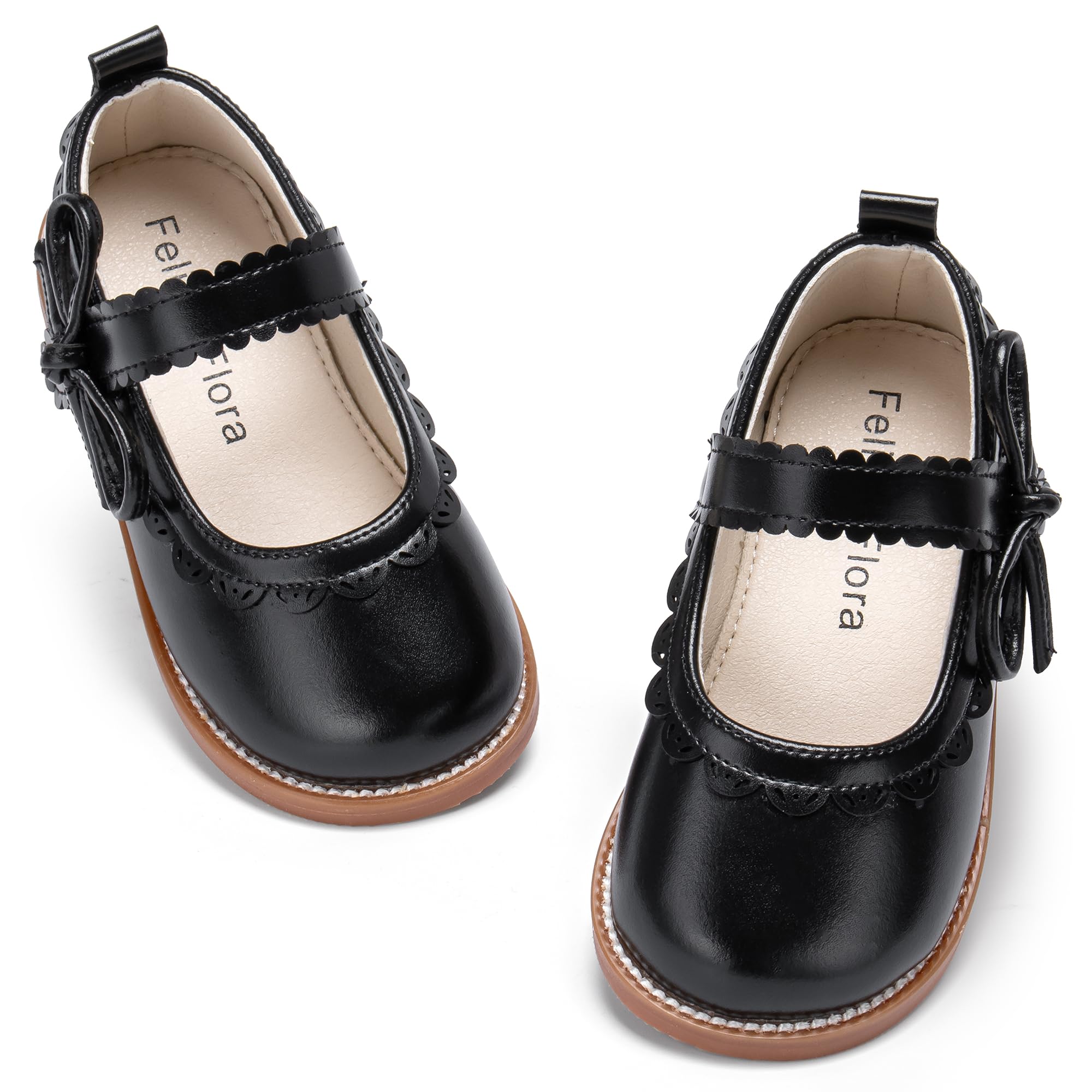 Felix &amp; Flora Toddler Girl Mary Jane Dress Shoes - School Oxford Flats for Girl Party Shoes.
