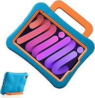 Vista 19 de Funda para niños para iPad mini 7 (A17 Pro) 2024/iPad Mini6 2021, ligera, resistente, a prueba de golpes, a prueba de caídas con asa/soporte, funda