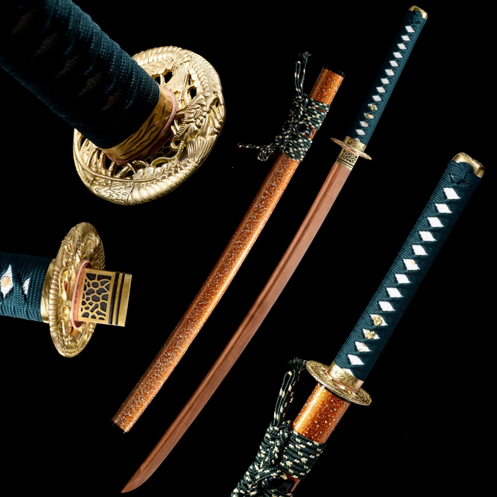 Katana de Madera Hecha a Mano Bokken 103 cm Espada de Práctica Samurái