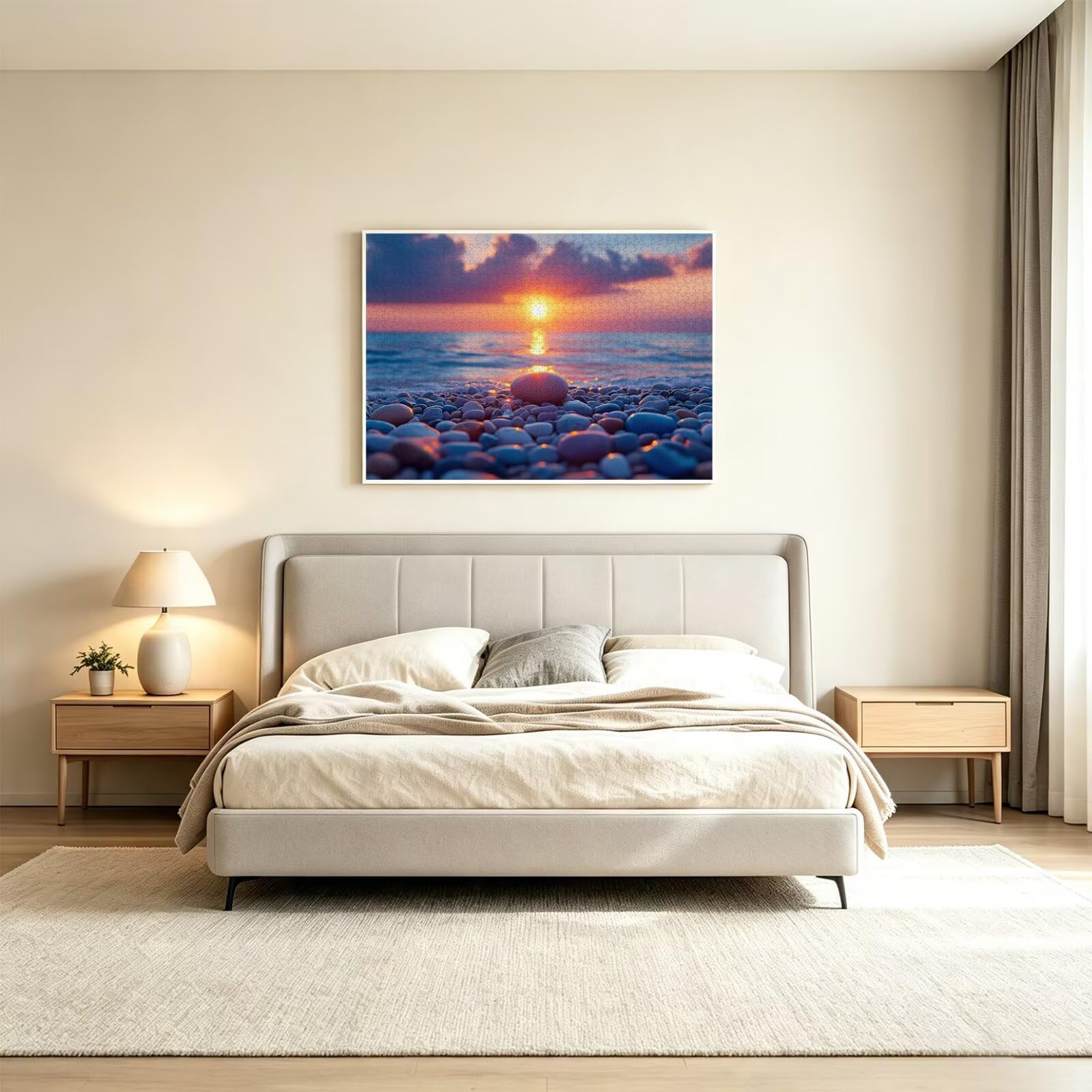Puzzle 6000 Pieces Coucher de Soleil Puzzle Bois 179x105cm La Pierre n-455