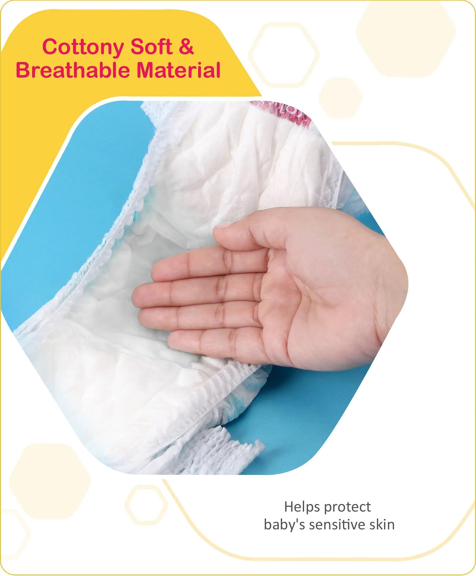 babyhug Advanced Soft Pant Style Diaper | 3D Leak Guard | Honey Comb Technology | Dermatologically Tested | Size - Extra Large (XL) | 12 to 17 kg - 56 Pieces 1