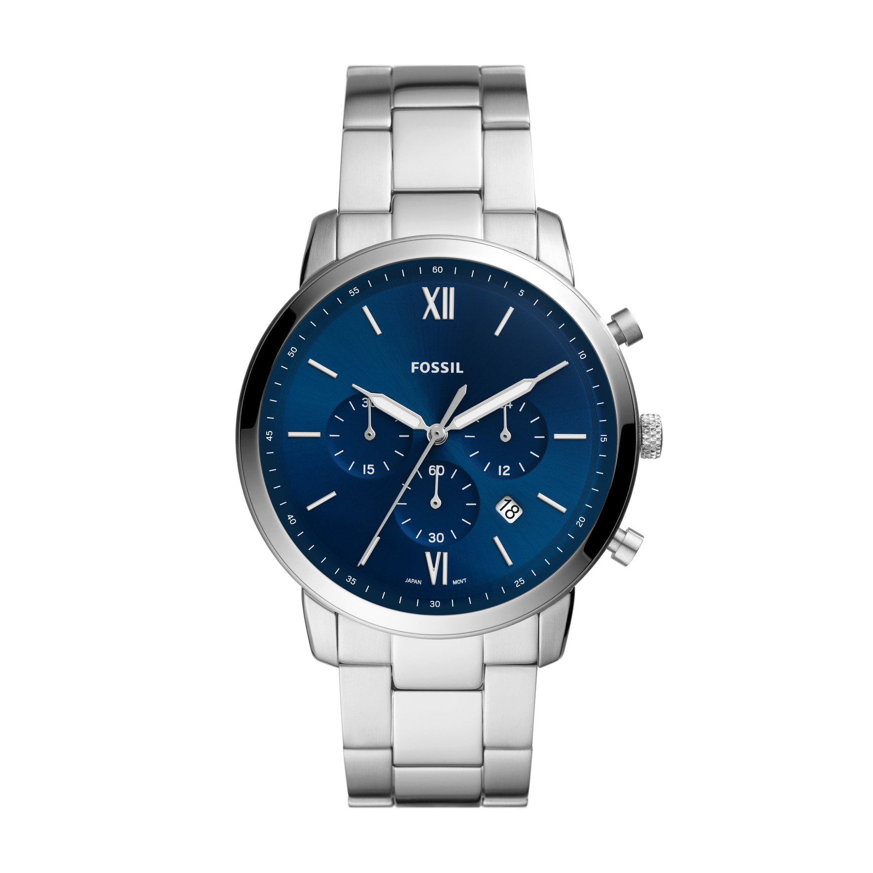 Fossil Silver Crystal-Accent Stainless Steel  Chronograph Watch Fossil Women main image 3