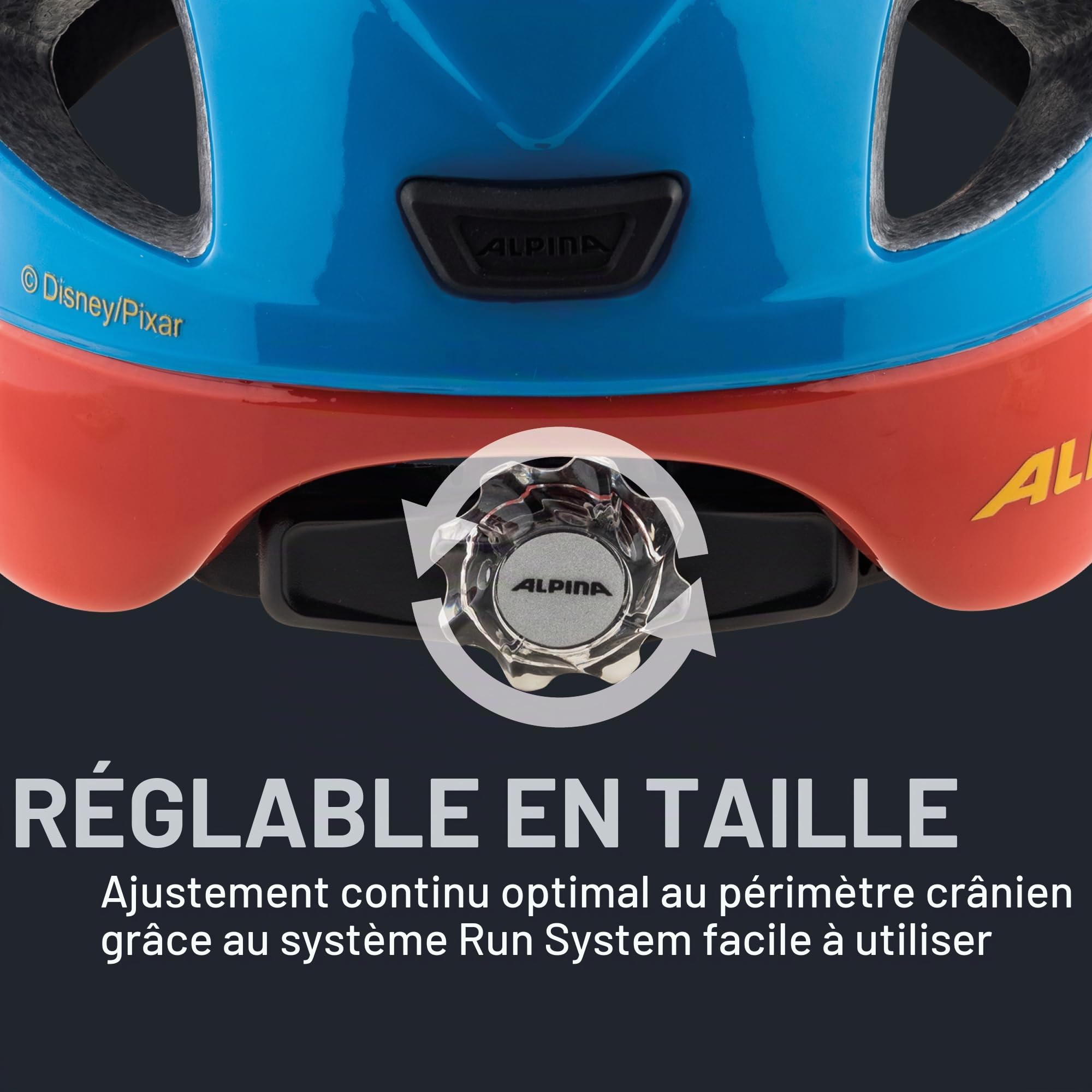 ALPINA Unisexe - Enfants, XIMO Disney Casque de vélo, Cars, 49-54 cm