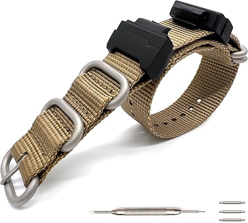 Lijinlan Correa de nailon balístico militar de repuesto para correas de reloj G-Shock compatibles con Casio G-Shock Watch modelo