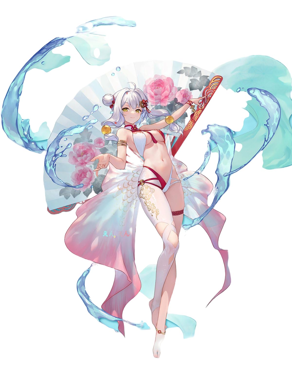 Amazon.co.jp: 雀魂 -じゃんたま- 福姫 契約 水着 コスプレ衣装 （道具