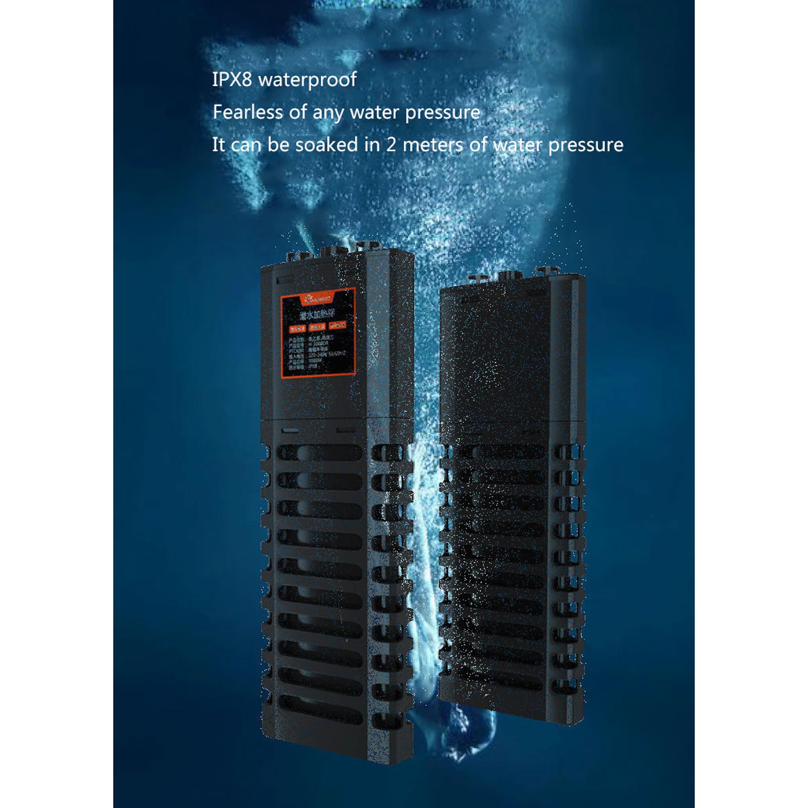 Aquarium-Heizstab-Inverter, energiesparende Heizung mit Verbrühschutzgehäuse, 500 W (500 W)