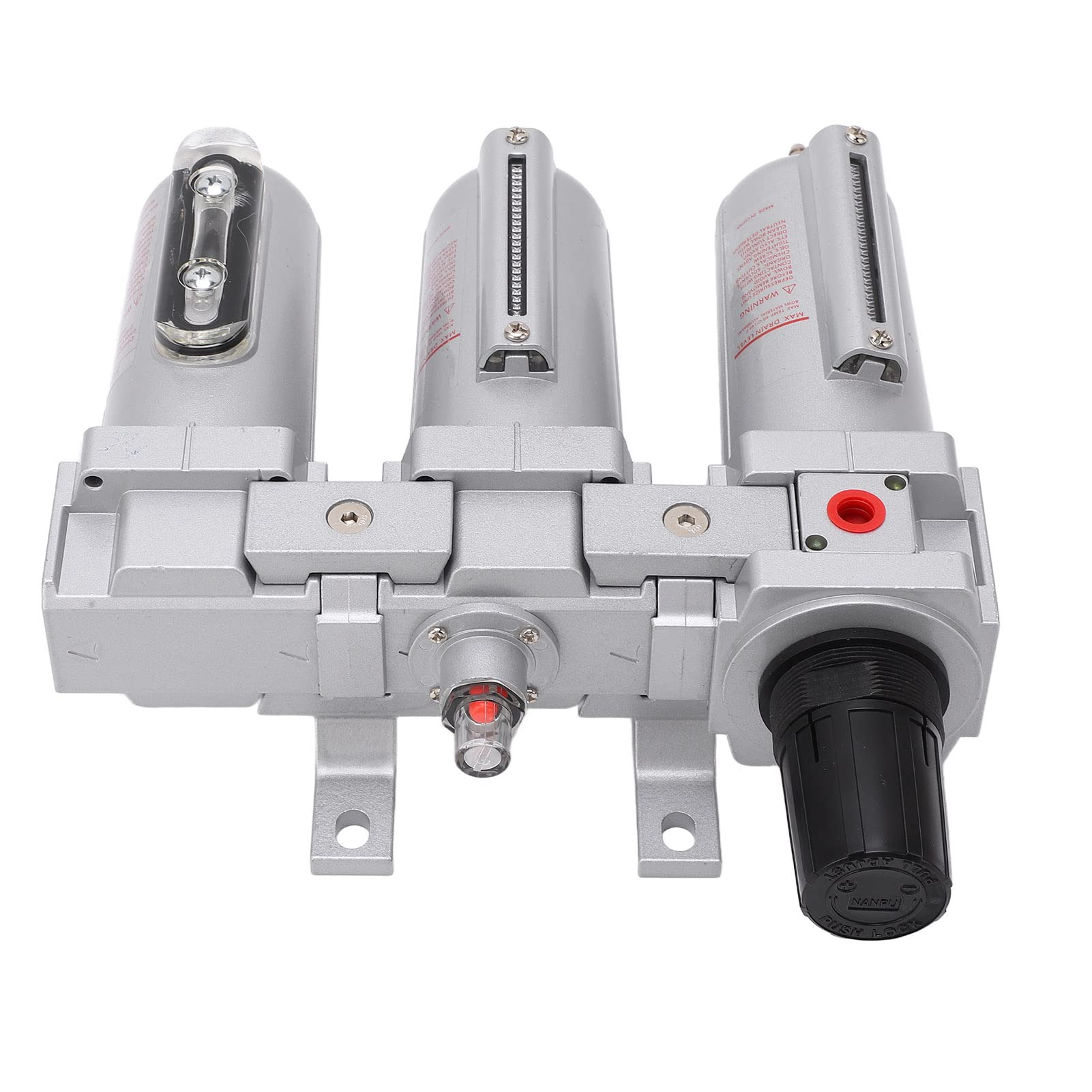 di Asciugatura Dell'aria a 3 Stadi Filtro Antiparticolato per Aria Compressa Industriale in Lega di Alluminio Resistente Essiccatore per Compressore(Scarico automatico NPT da 1/2 pollice)