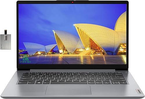 Lenovo 2022 Ideapad 1i 14 HD portátil procesador Intel Celeron N4020 4 GB de RAM 256 GB PCIe SSD Intel HD Graphics 500 cámara web HD altavoces