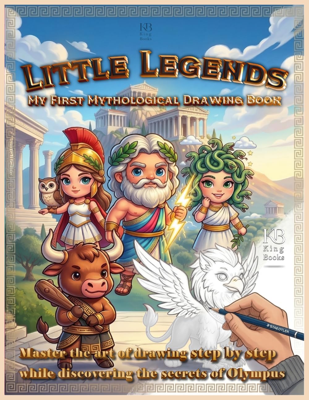 Little Legends: My First Mythological Drawing Book: Master the art of line drawing step-by-step while discovering the secrets of Olympus.