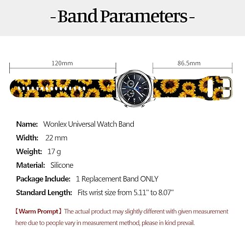 Miniatura 4 de Correa de silicona universal de repuesto para reloj, 2532 pulgadas, correas suaves compatibles con reloj GizmoSamsung Galaxy Watch